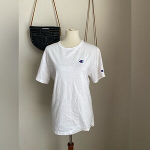 Vintage Champion Blue Tag Blue Short Sleeve T Shirt, Size Medium